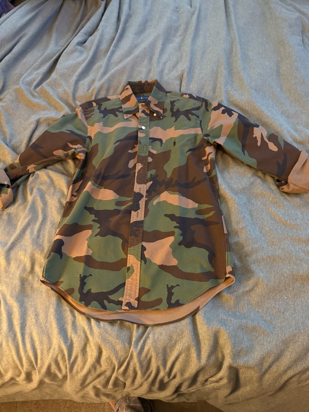 Ralph Lauren Camo Button Down Shirt | Classic Fit | Size XS